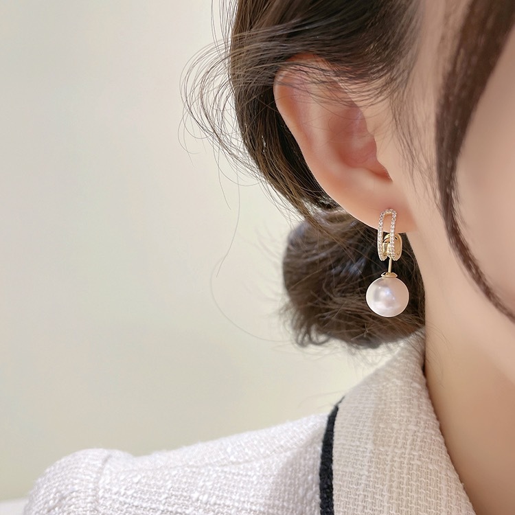 Tiktok With A Multi Wear Temperament Pearl Diamond Earrings Detachable Lady Beautiful Personality Stud Earrings Wholesale details Picture