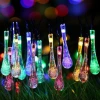 Wholesale of LED solar color lights, outdoor waterproof light strings, bubble ball lights, courtyard water drop pinecone star atmosphere lights Specification image