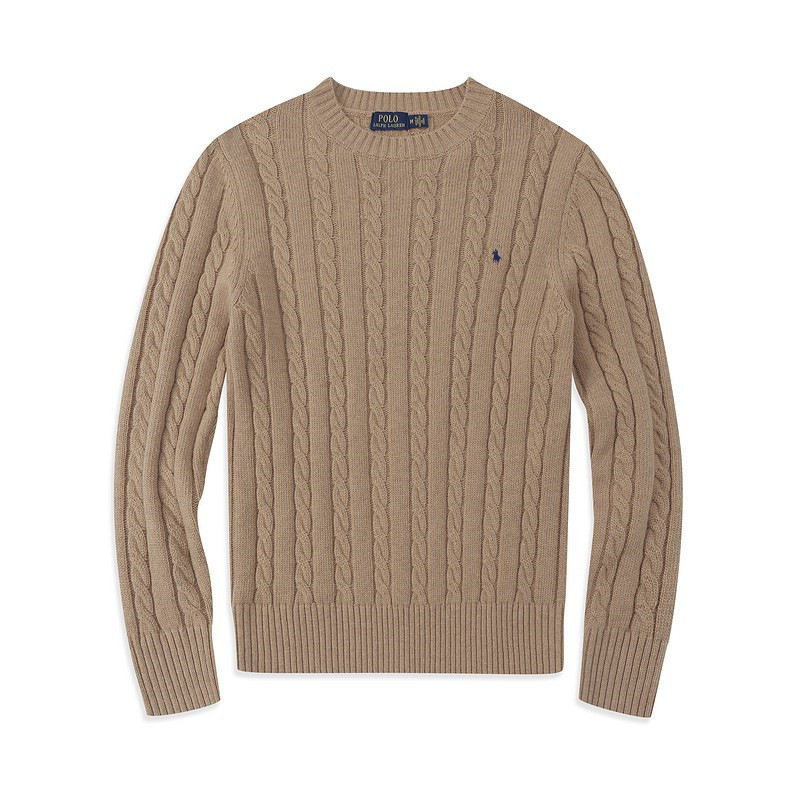 Men's 2024 new autumn and winter sporty youth trend round-neck pullover fashion coat, top knitted sweater, casual sweater Item Picture