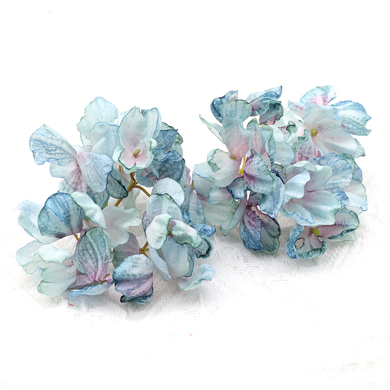 diy artificial hydrangea flower head trimming, artificial flower making, flower wall, wedding decoration materials, photography and accessories details Picture