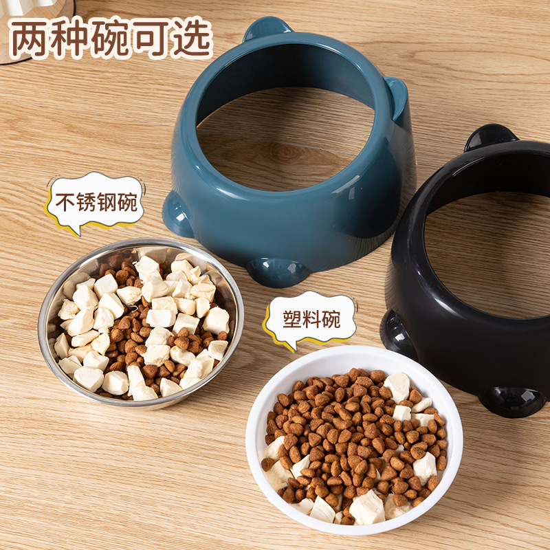 Cat bowls, cat food bowls, stainless steel cat rice bowls, dog bowls, drinking water, cat food bowls, pet bowls, cat food bowls, pet supplies Application Scenario