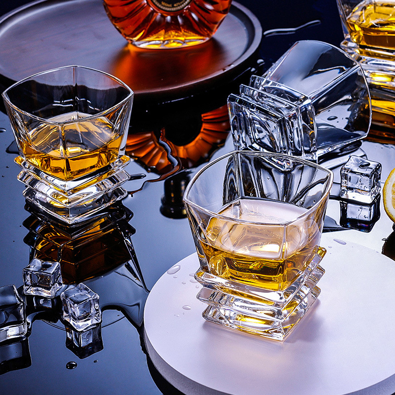 whiskey crystal cups beerliquor glass Czekh 威士忌水晶玻璃啤酒杯加厚洋酒杯 