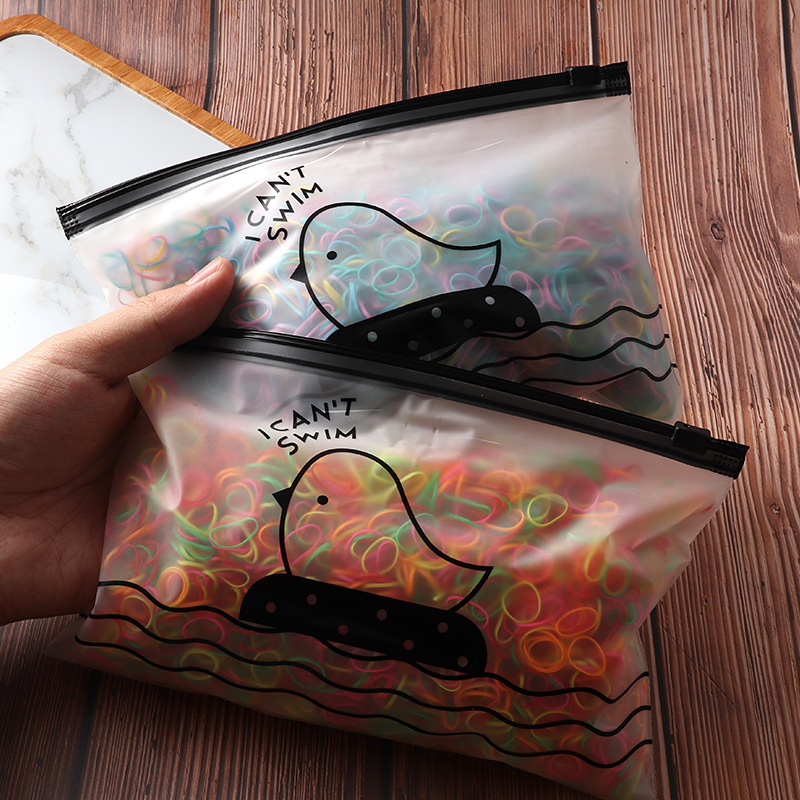 2,000 popular foreign trade children's rubber bands, small disposable rubber bands, children's small leather covers, and hair ties Specification image