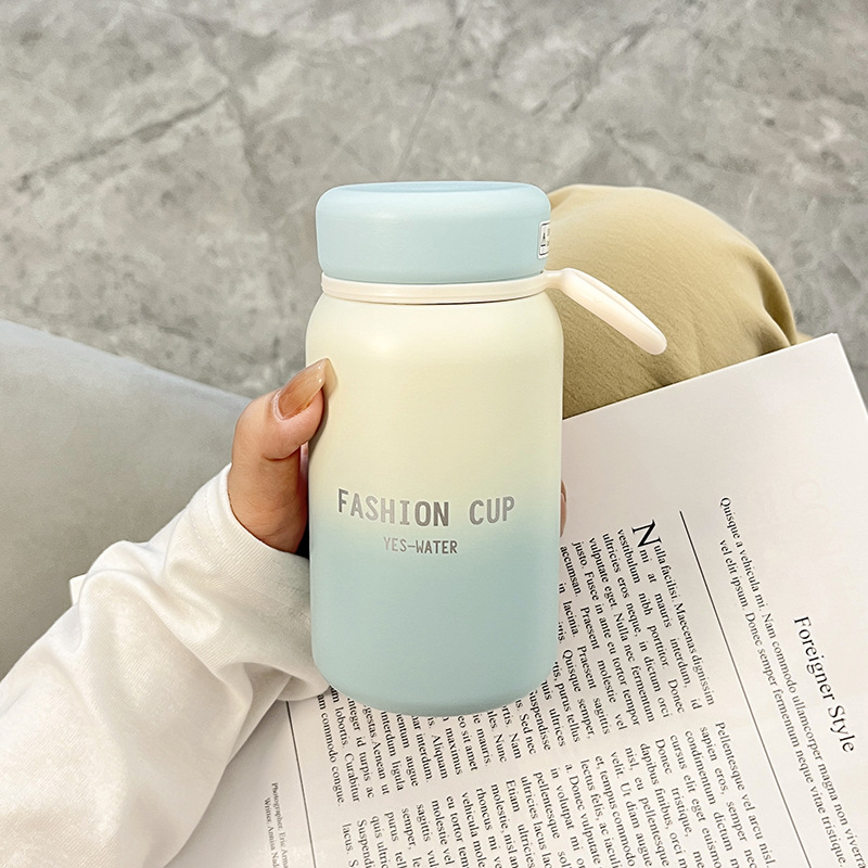 新品316迷你保温杯女高颜值可爱渐变牛奶杯小巧便携简约水杯批发详情图4