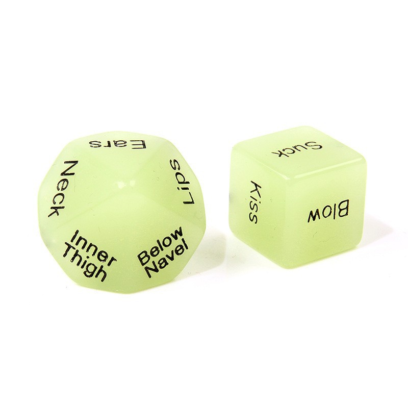 Adult sex toys 6 sides 12 sides flirting torture devices glow-in-the-dark dice game sex position poker Item Picture