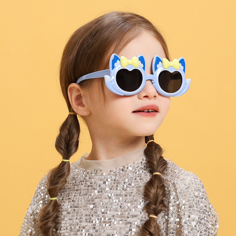 2024 New Children's Sunglasses Cute Cartoon Polarizing Primary School Sunglasses Sunshade Mirror 8-128 Specification drawing