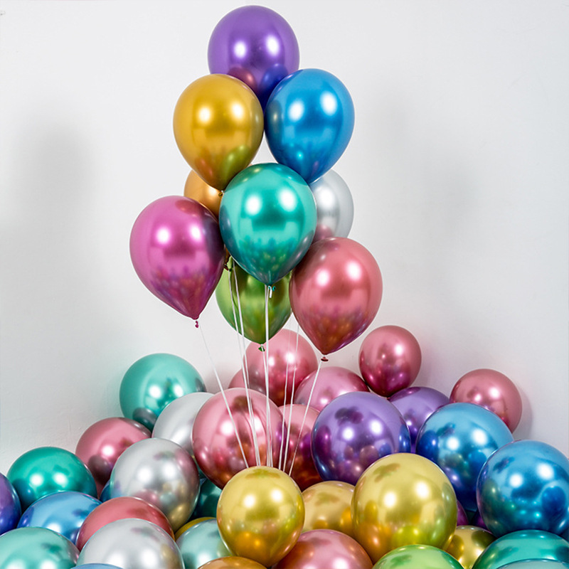 Manufacturers Wholesale 12 Inch Metal Thickened Latex Balloons Wedding Wedding Decoration Into Birthday Party Decoration Balloons Application Scenario