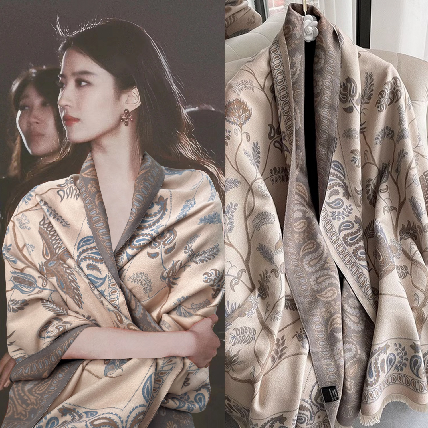 High-Grade High Quality Air-Conditioned Room Shawl With Female Summer Office Nap Imitation Cashmere Fringe Warm Scarf