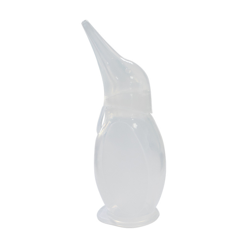 Silicone penguin nasal aspirator, aspirator, baby sputum aspirator, nasal discharge and snot, foreign soft-headed newborn amniotic fluid aspirator Item Picture