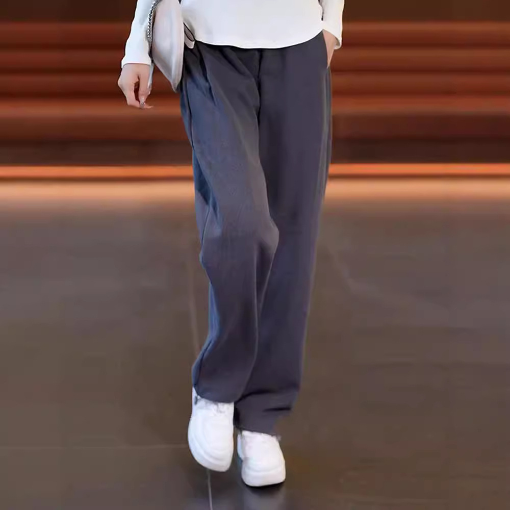 阔腿裤/加绒裤妈妈直筒/卫裤/卫裤女秋款/裤子细节图