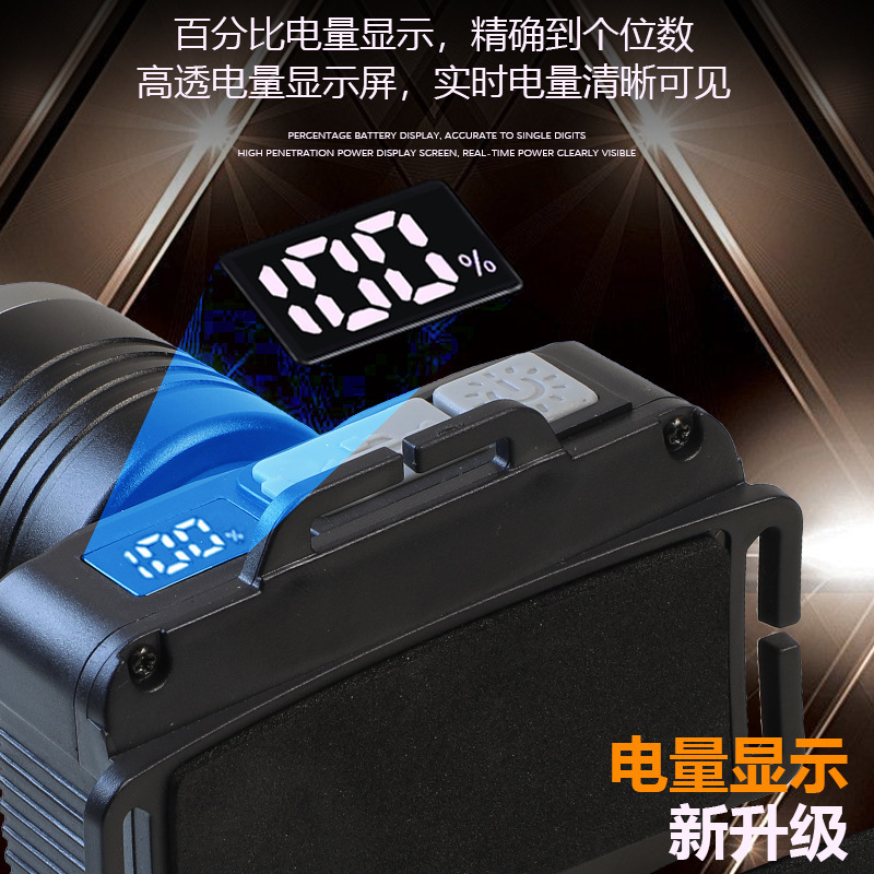 跨境智能感应头灯头戴式P50强光头灯矿灯户外工作灯led电显钓鱼灯 Application Scenario