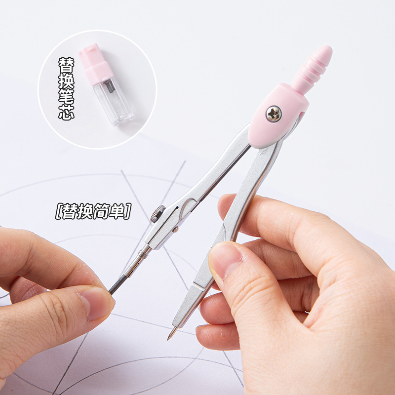 Student-specific compass assembly nine-piece set, ruler, pencil sharpener, standard drawing tool for design examination, compass Application Scenario