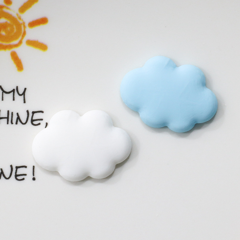 PVC饰品配件软胶云朵发夹发饰洞洞拖鞋扣手机壳杯子奶油胶diy配件详情图2