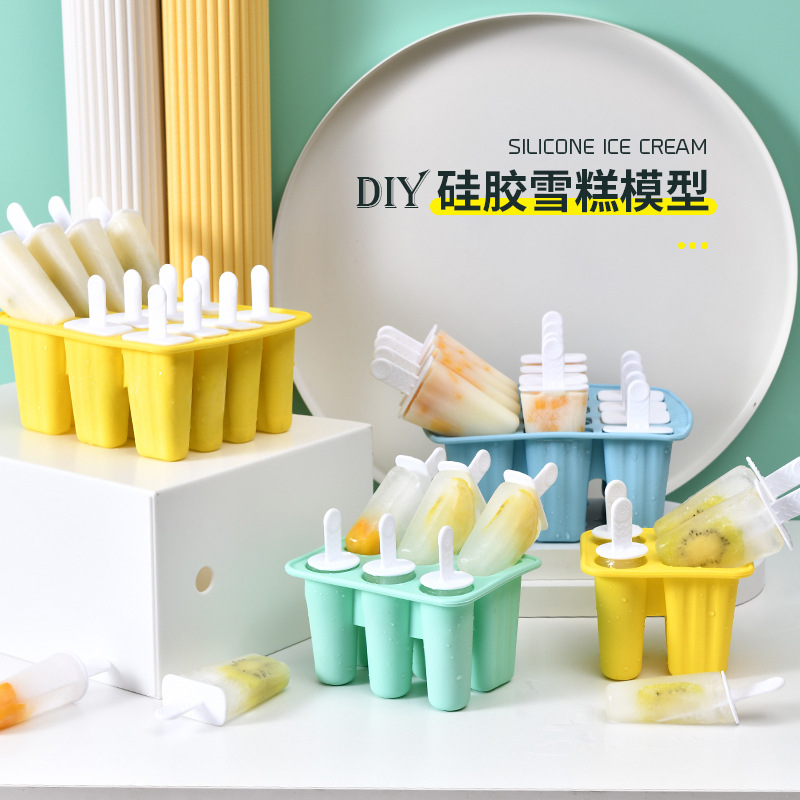 铂金硅胶冰棍模具 儿童可爱DIY制冰格 卡通棒冰模雪糕模具批发