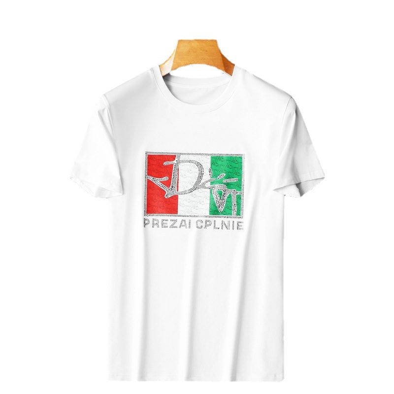 t恤男士短袖潮流/T恤/衣服男士短袖潮流/短袖/服装白底实物图