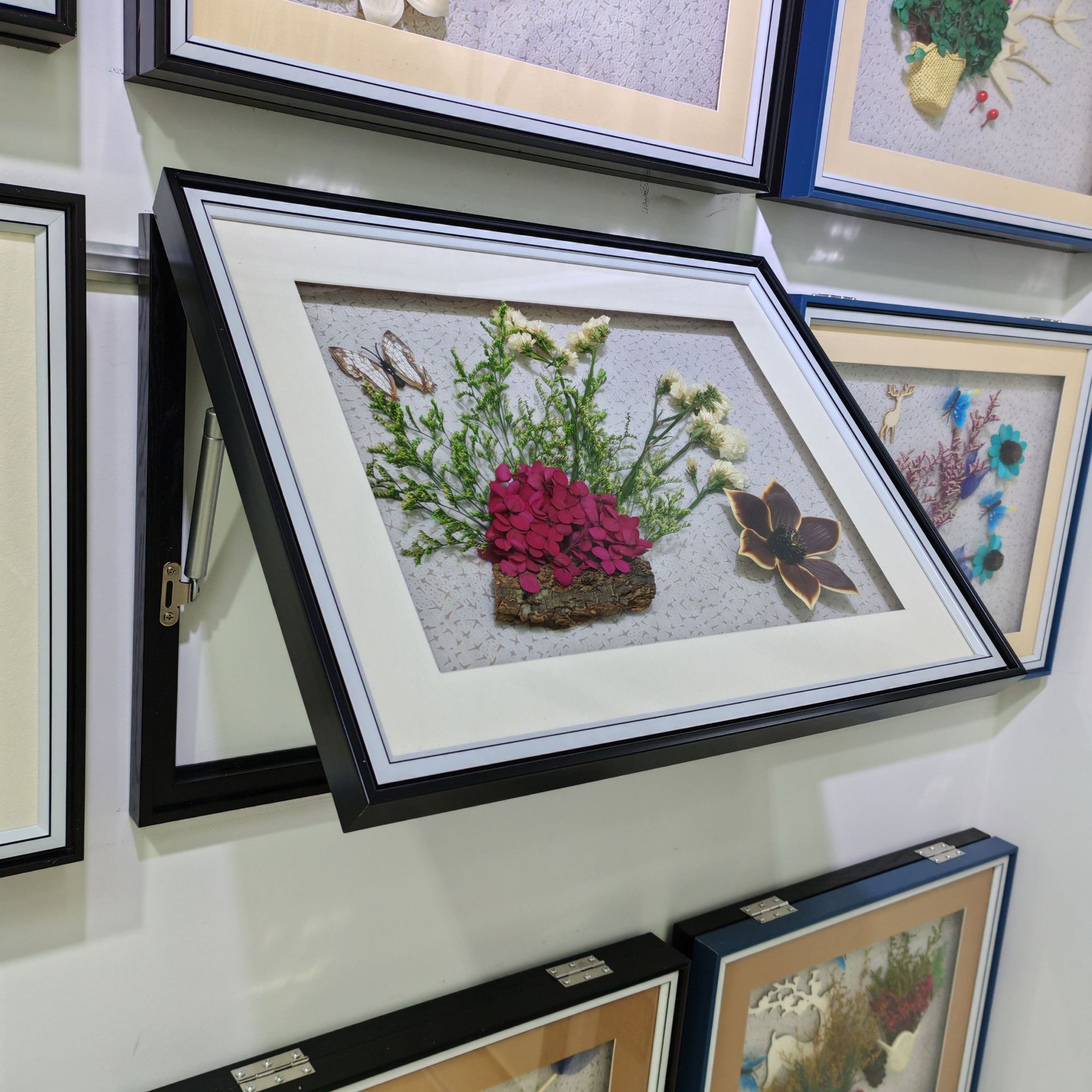 现代田园风电表箱装饰画手工贴干花餐厅配电箱遮挡箱免打孔挂画