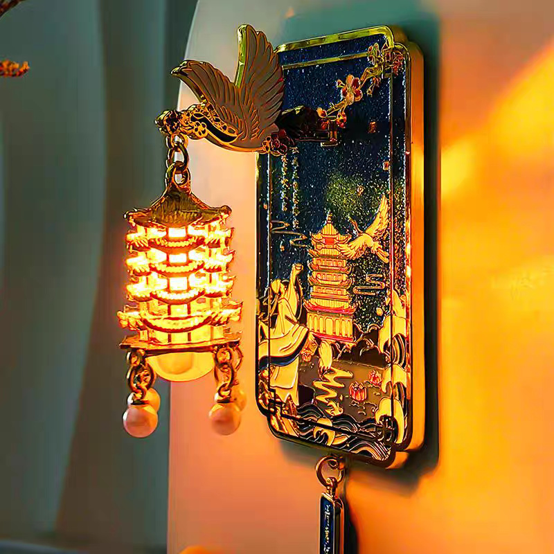 Customized refrigerator stickers that can light up, national city cultural and creative tourism souvenirs, metal luminous lanterns, custom-made refrigerator stickers Application Scenario