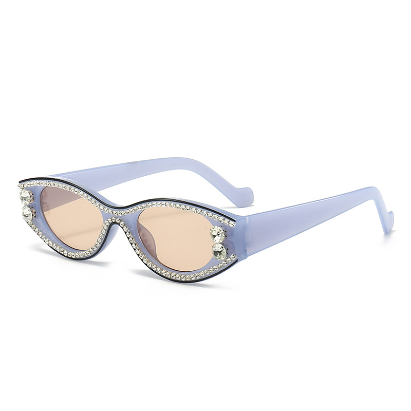 Europe And The United States Fashion New Large Frame Anti-Diamond Sunglasses Senior Sense Full Star Square Sunglasses Cross Border Glasses 5186 Item Picture