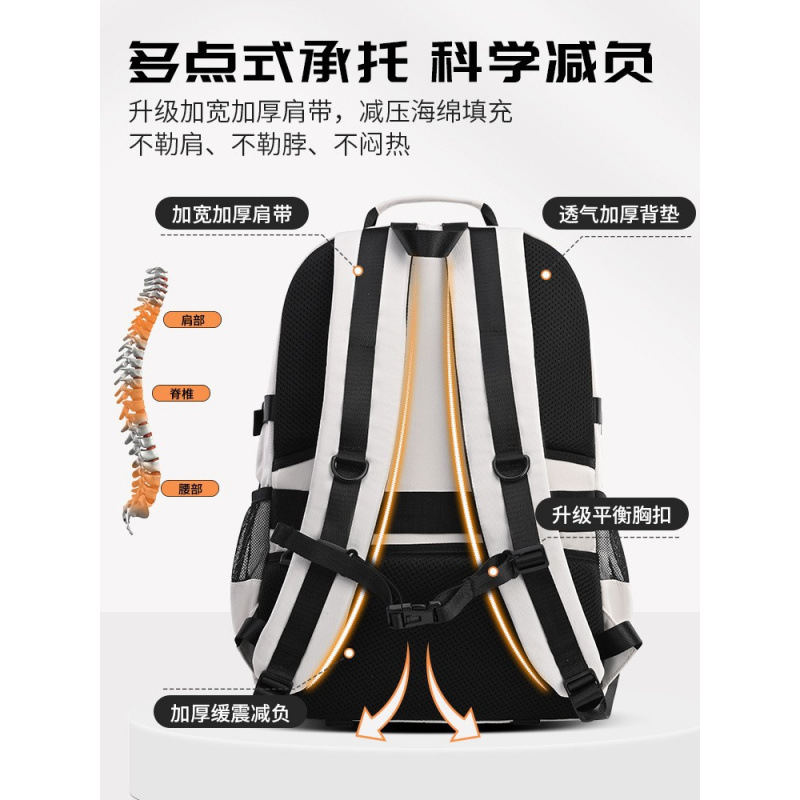 Cross-border primary and junior high school boys' burden reduction and spine protection schoolbags for middle school students and high school girls' large-capacity backpacks Application Scenario