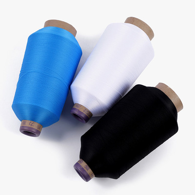 Factory direct supply of dyed high-elastic silk thread, nylon colored yarn for base socks, patchwork thread, colored elastic sewing and overlock edge thread Specification image
