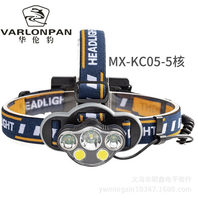 Mingxin Flashlight Cross-border New MX-KCO8-T6 8-core high-intensity long-range COB red light warning household high-end headlamp Application Scenario