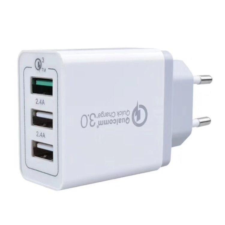 3USB mobile phone charger 30W mobile phone QC3.0 Type-c fast adapter for US, Europe, UK and Australia Application Scenario