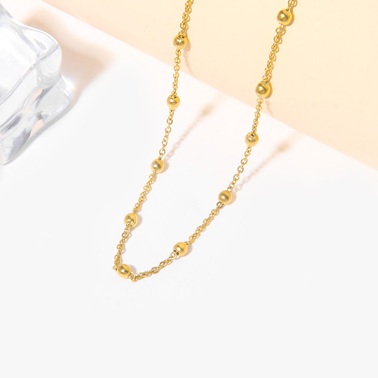 Oval chain, DIY jewelry bracelet, semi-finished accessory, pendant, chain, 18K vacuum electroplated Application Scenario