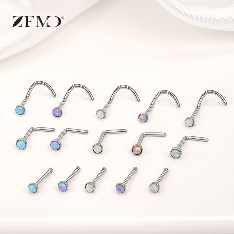 穿刺鼻饰实物图