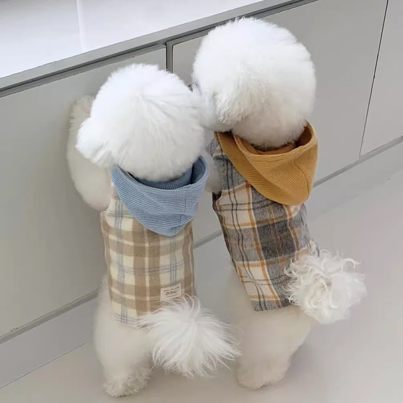 Thick cotton-padded jacket, vest, Teddy bichon, Schnauzer, small dog clothing, suitable for towing in autumn and winter Application Scenario