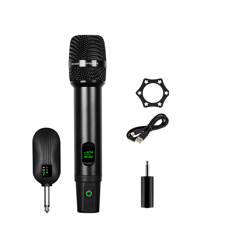 Wireless Microphone, Charging Microphone, One-To-Two Professional Outdoor Stage Audio System, Home Live Streaming Sound Card, Singing Microphone Application Scenario