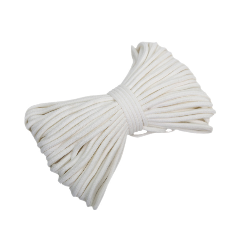 Water-absorbing cotton rope, hydroponic self-absorbing cotton rope for flowerpots, thick self-absorbing cotton thread, core-wrapped cotton thread rope, tapestry rope Item Picture