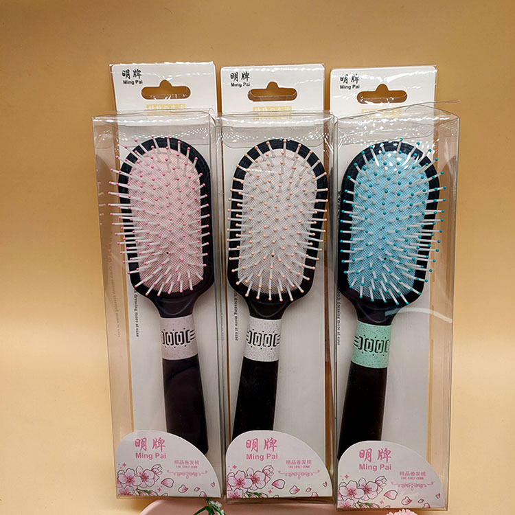 Home hair care air cushion comb, massage comb, anti-static hair straightening air bag comb, styling rib comb, curling and straightening dual-purpose comb Application Scenario