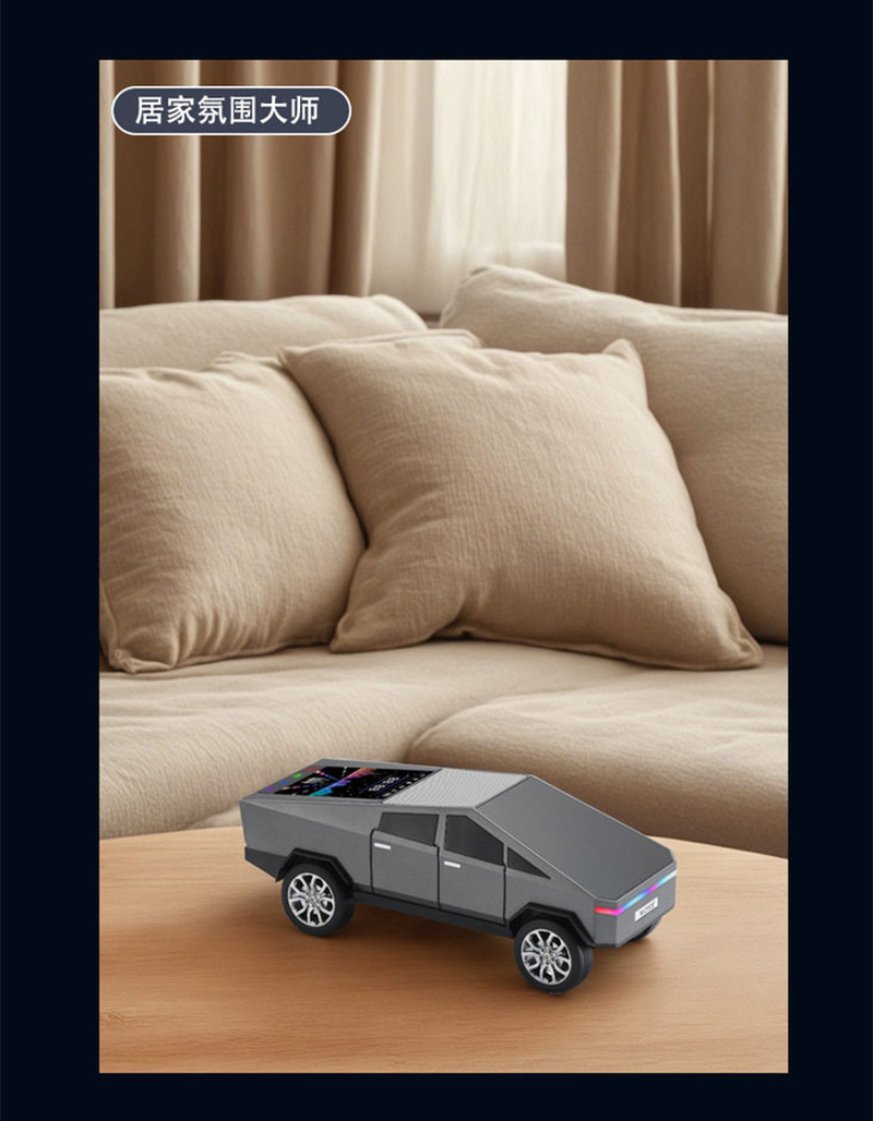828 Bluetooth speaker, Cyber car model, dynamic color screen, wireless subwoofer, ambient light, factory direct sales in stock, cross-border pic 11