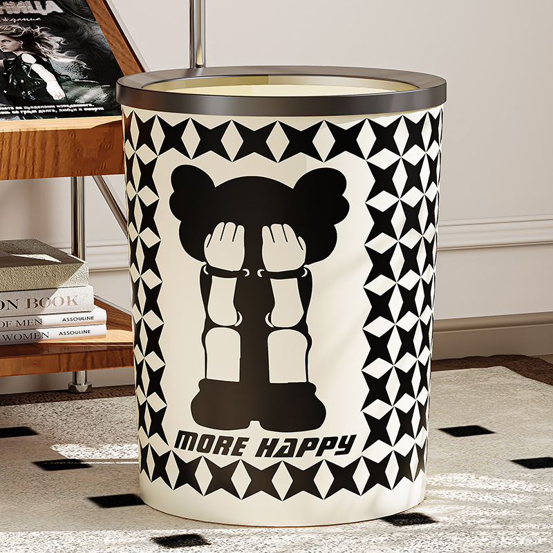 高颜值垃圾桶家用大容量卫生间厕所客厅卧室放纸桶大号带压圈纸篓