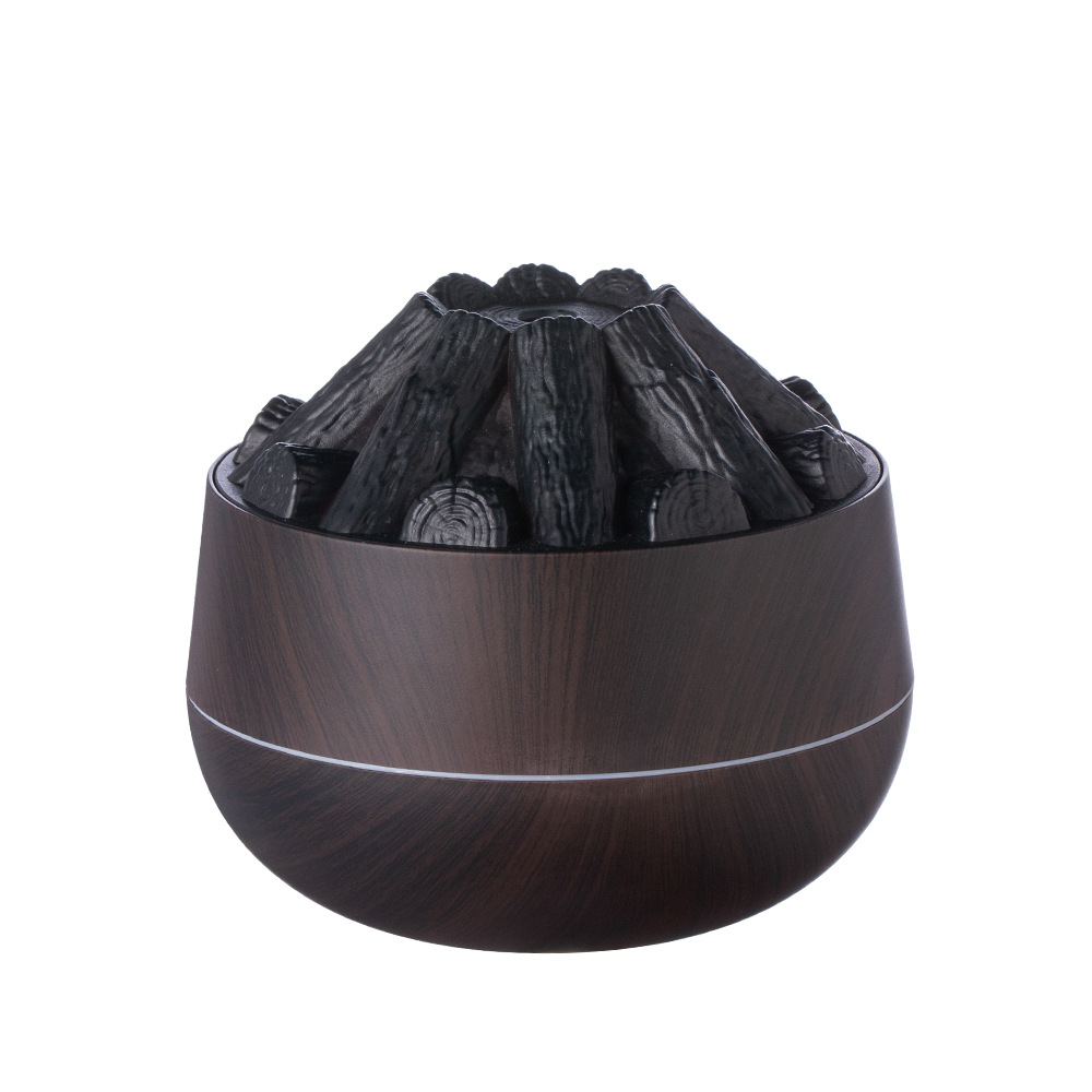 Creative simulation of carbon fire humidifier atmosphere lamp bedroom desktop USB portable aromatreatment humidifier Item Picture