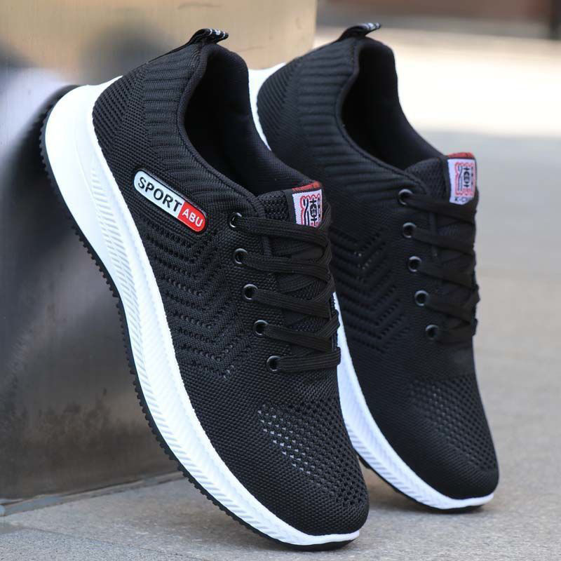 Spring men's shoes, summer net shoes, casual men's cloth shoes, front lace-up single shoes, breathable sports shoes, men's shoes wholesale details Picture