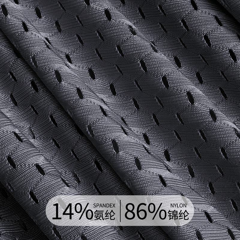 锦纶网眼布弹力提花网孔莱卡面料泳布运动内衣内裤透气蝴蝶网面料图