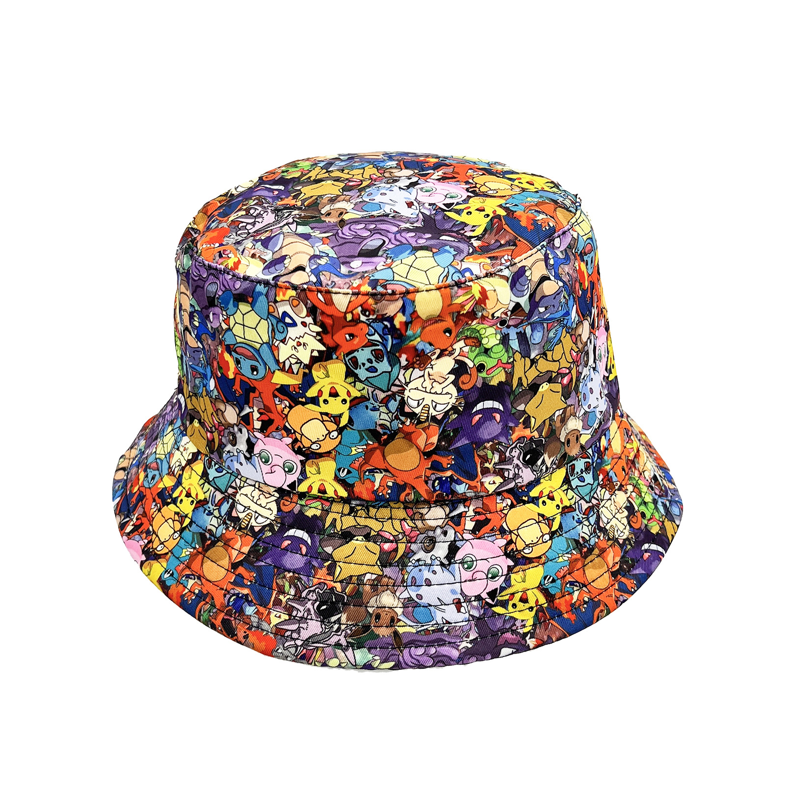 2023 Popular Pokemon Pikachu Pokemon Children's Fisherman Hat Outdoor Leisure Shade Hat In Europe And America Specification drawing