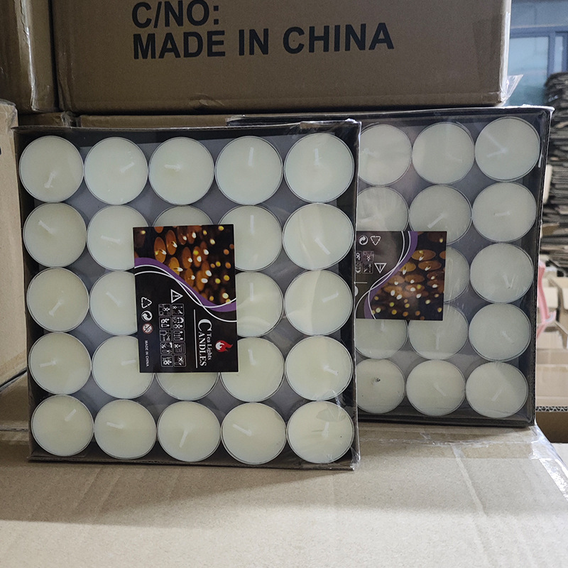 Wholesale of 100 box-packed 4-hour smokeless candle tea brewing paraffin wax birthday confession small candles, 50 round pieces Application Scenario