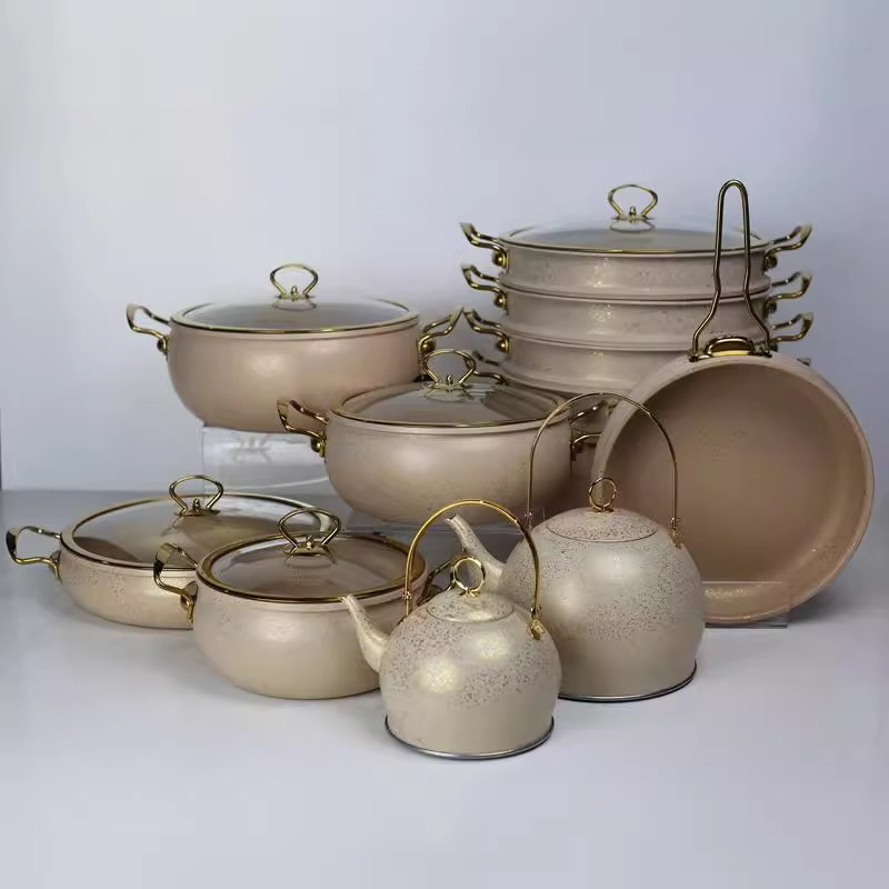 24pcs Turkish-style Granite Nonstick cookware details Picture