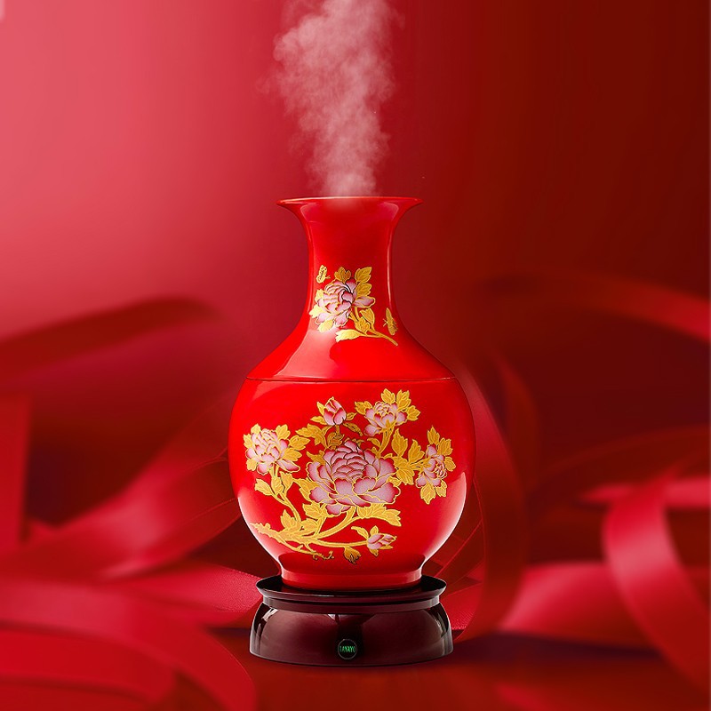 National trend ceramic desktop humidifier, silent home, office, study, heavy fog volume air purifier details Picture