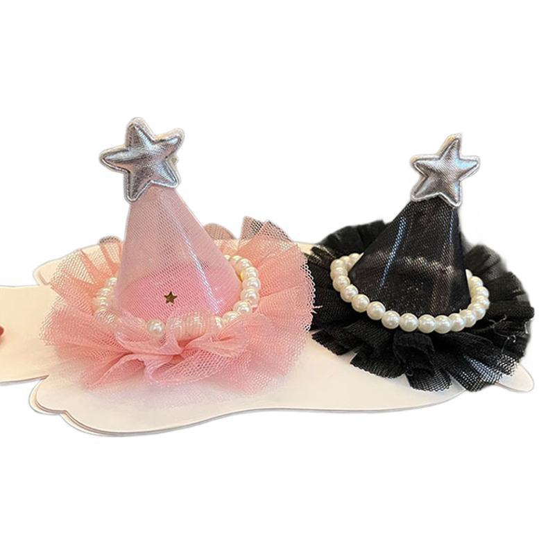 Girls' crown hair accessories, baby birthday hats, hair clips, pearl Korean princess hair clips, top clips, children's headwear wholesale Item Picture