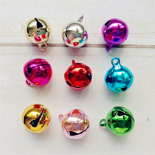 14mm彩色铃铛 真空镀铁铃铛 圣诞装饰宠物铃铛  电镀环保铁铃铛