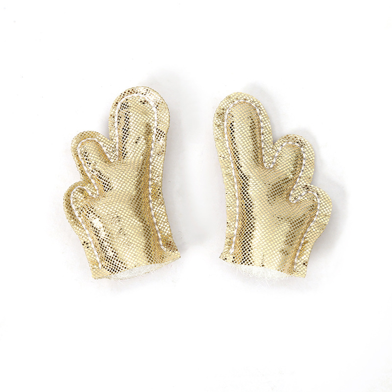 New Retro Gold Antler Three-Dimensional Fabric Accessories Headband Headgear Material Diy Brooch Toy Doll Wholesale details Picture