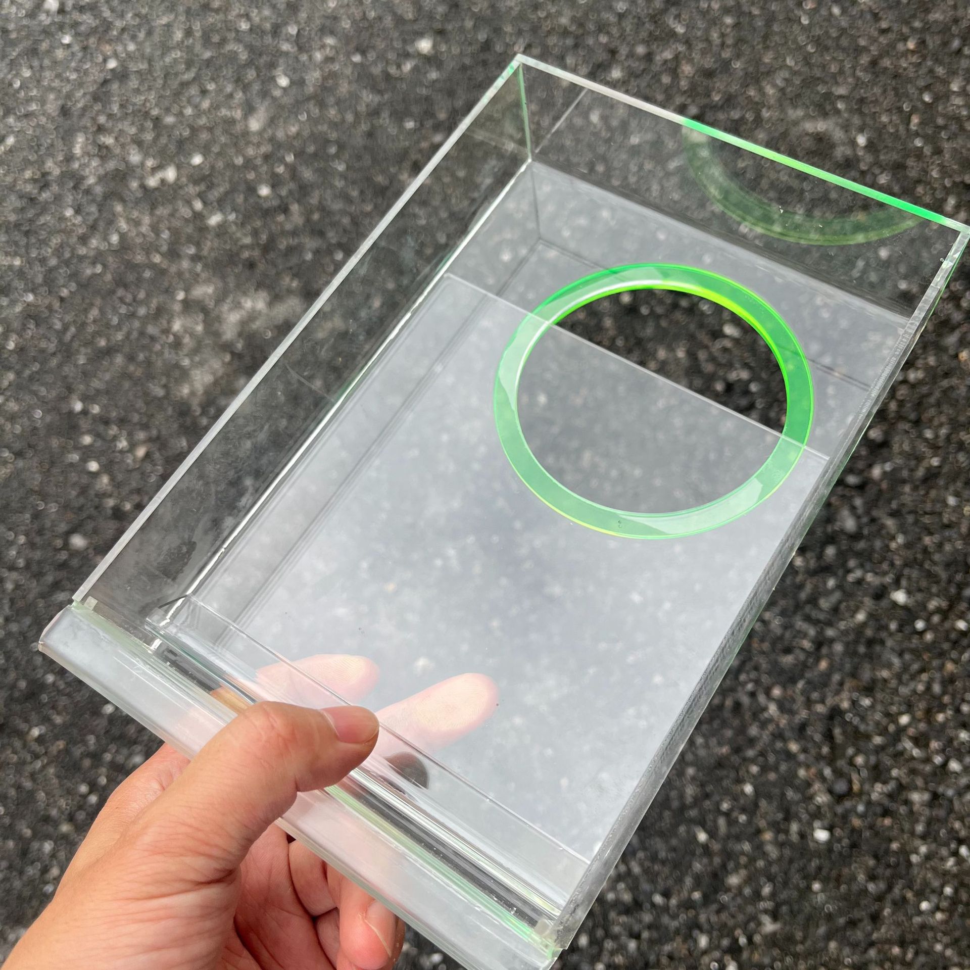 Cross-border mango box pastry mold production, kitchen countertop food residue storage box acrylic source production