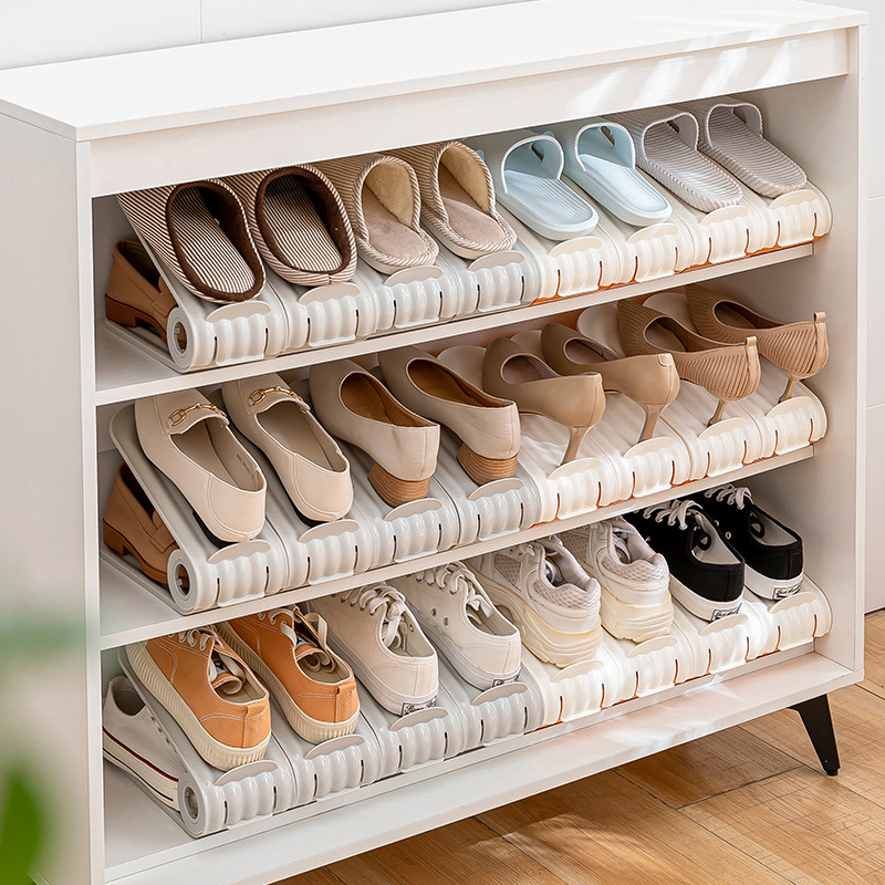 Phoenix Fully Adjustable Shoe Rack Folding Double Layer Shoe Bracket Space Saving Shoe Storage Accessories Shoe Cabinet Layered Storage Rack details Picture