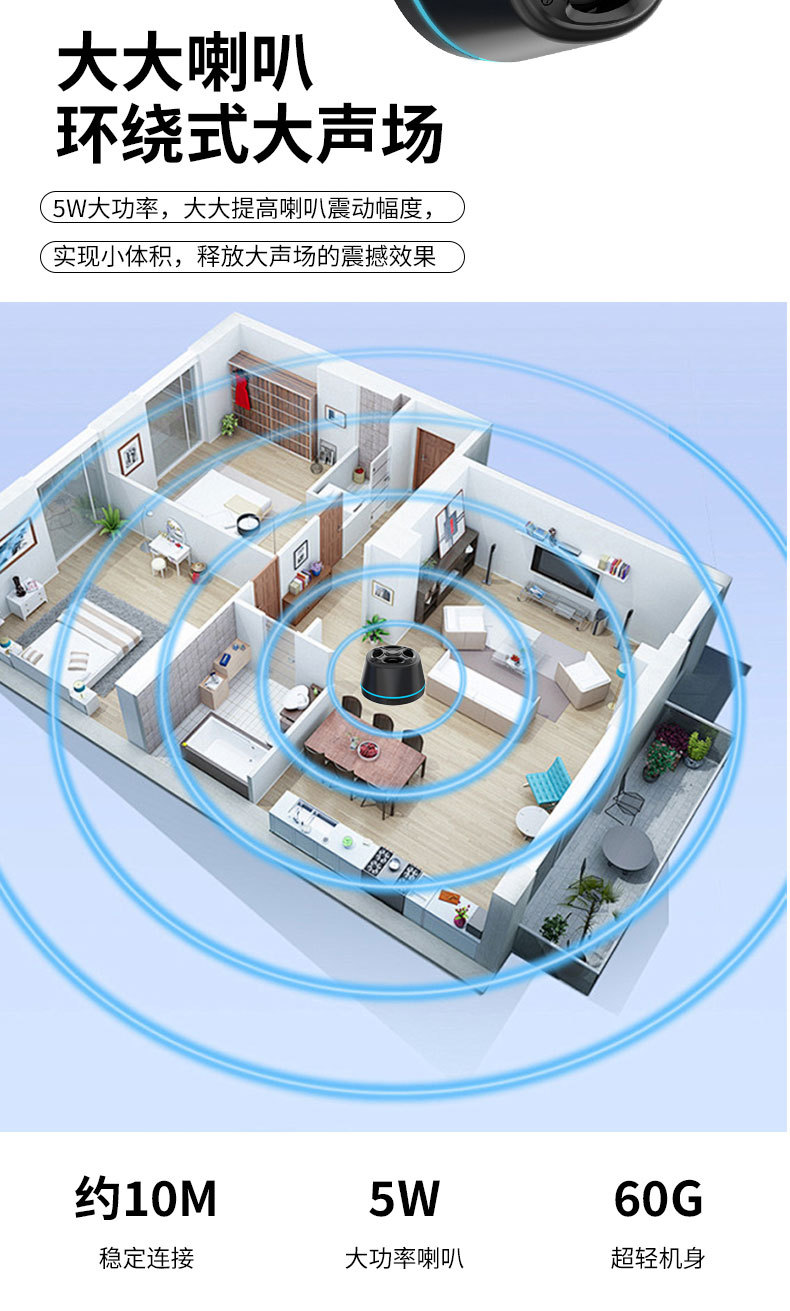 The wireless charging speaker is suitable for Apple phones, magnetic wireless chargers, Bluetooth speakers and Bluetooth mini speakers pic 12