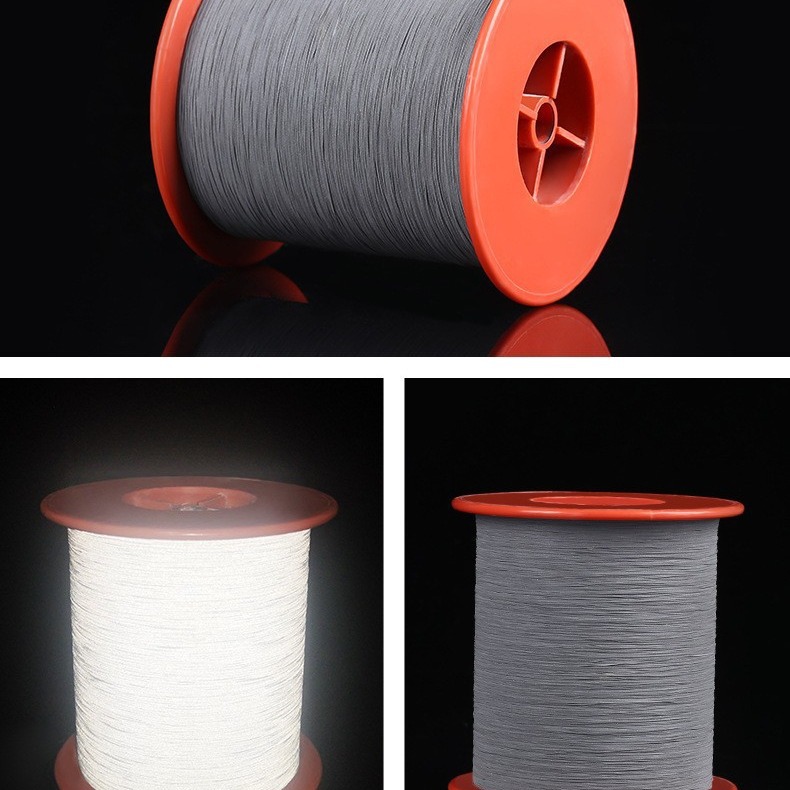 厂家直销反光丝高亮亮银单双面彩色反光丝服装纺织辅料产品图