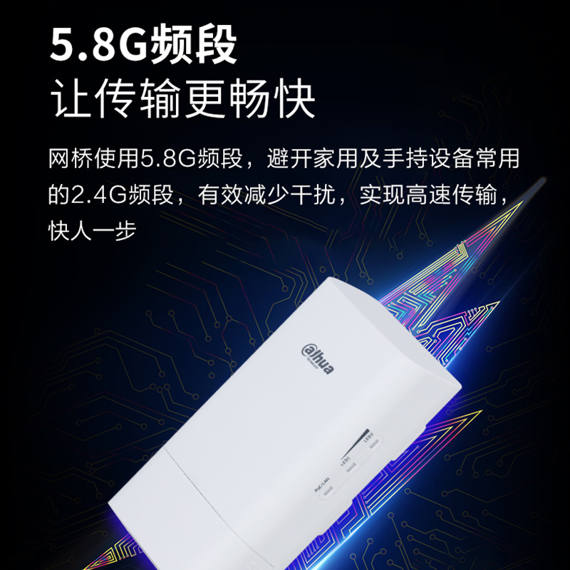 مقاطع فيديو من كاميرا المراقبة بالفيديو من جسر المصعد GWWIFi 100 متر، محطة DB2-60 N Specification image