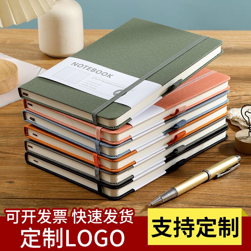 Wholesale of simple a5 strappy notebooks, a7 mini and cute student notebooks, and customized a6 business notebooks and schedule books details Picture